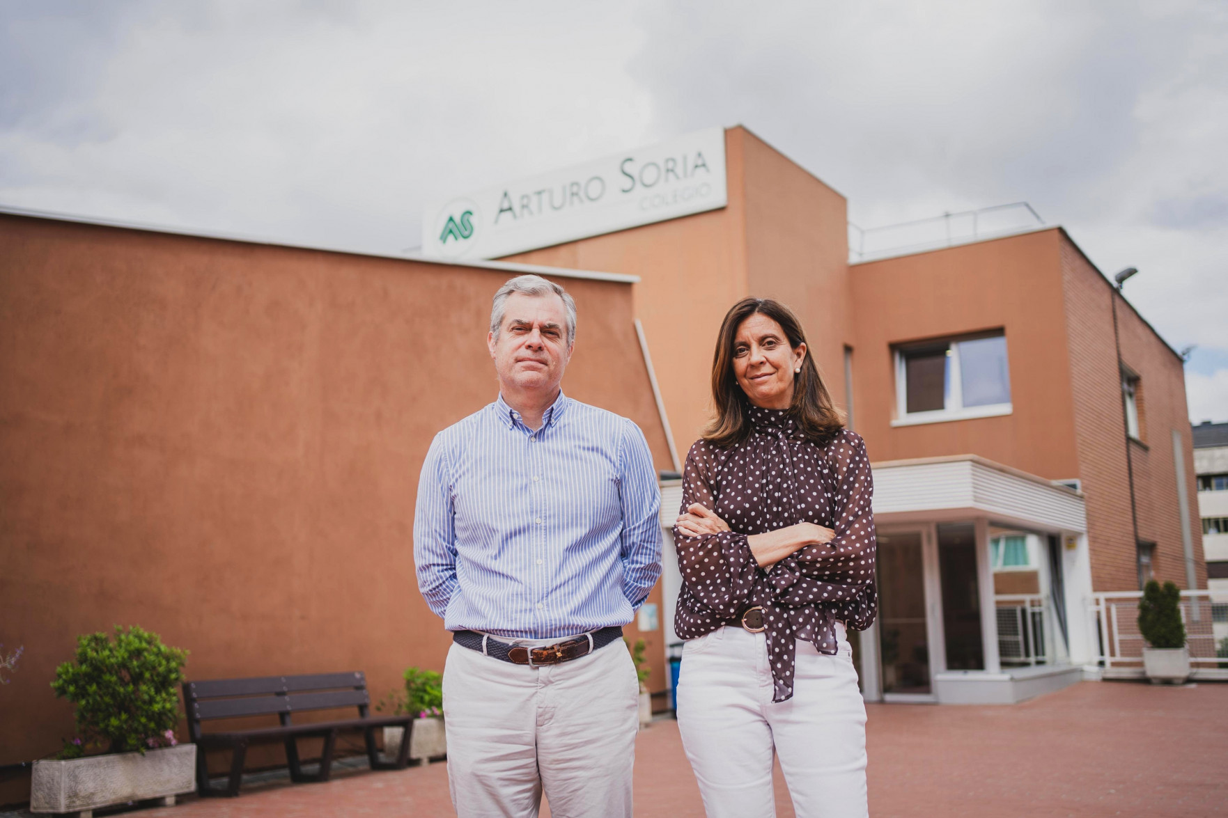 Los artífices del éxito: Ángel y Josefina dirigen el colegio con la mejor PAU de Madrid.